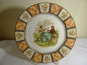 Limoges imzalı porselen duvar tabağı Ç:27cm