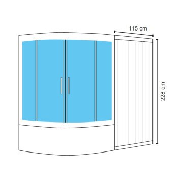 S'tina Compact Sauna Sistem Duşakabin Obro