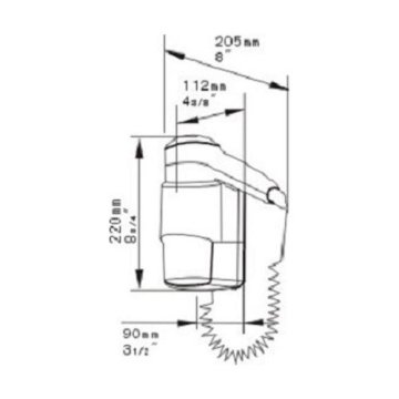 Xinda Otel Tipi Saç Kurutma Makinesi 1200W RCY120-18A