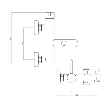 Fause Banyo Bataryası Lisio Siyah KBB121-B