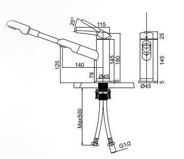 Fause Spiralli Lavabo Bataryası KLB101