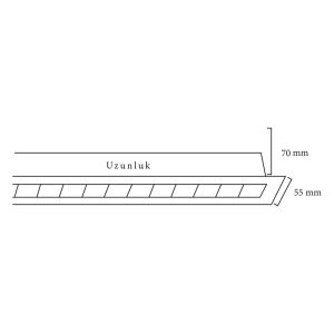 Goya 20w 34cm Sıva Altı Led Linear Armatür GY 8025 30