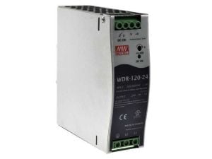 MEANWELL- WDR-120-24 24Vdc 5.0A Inp:180~550AC,254~780DC  Ray Montaj