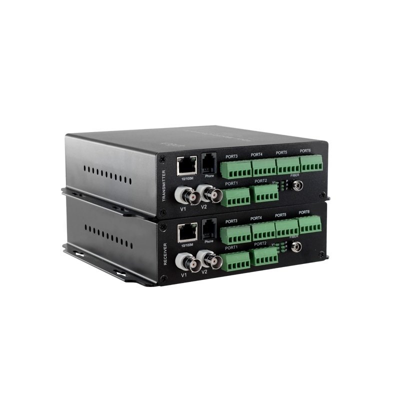 FiberMediaConverter-2Video+Data+Ethernet+2Bi-DirectionalAudio