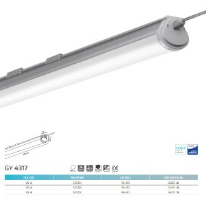 Goya 36W 113X7,8X7,1cm Ledli Etanj Armatür GY 4317 Goya Driver