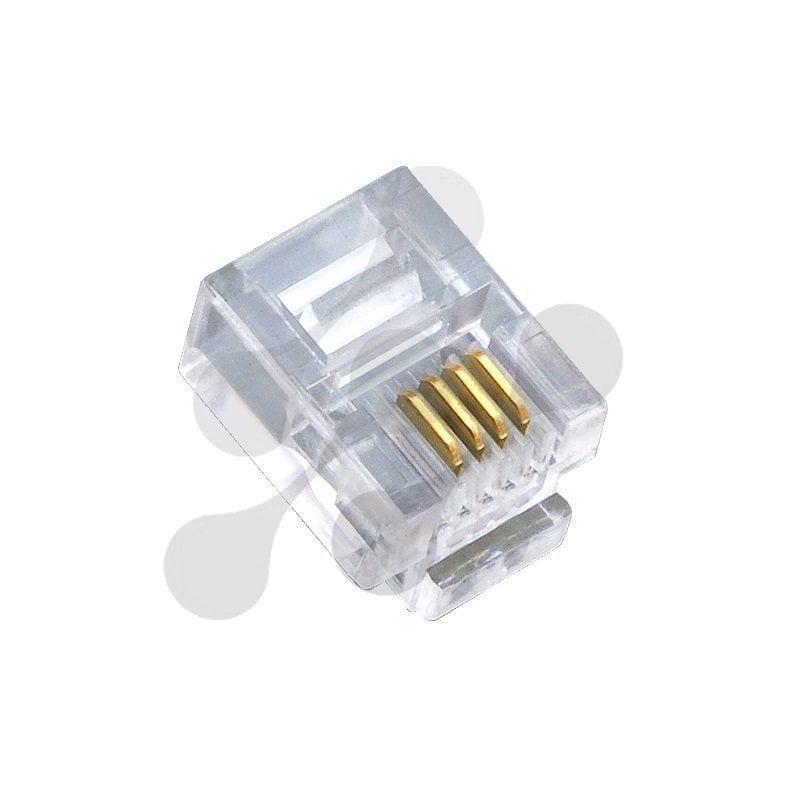 6P/4C Modular Plug MP102 (100 Adet)