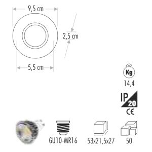 Cata Melinda Cam Spot Çerçeve CT-6640