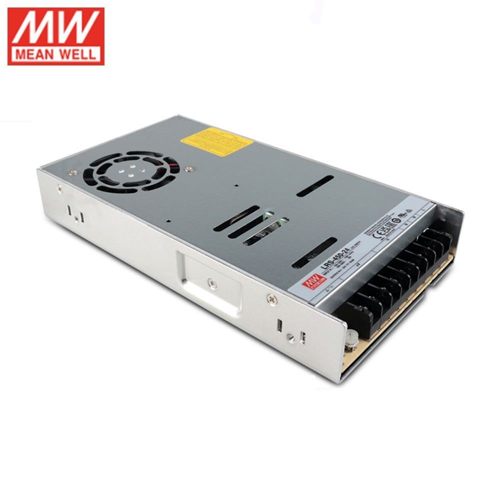 MEANWELL- 24V DC 18.8A Kapalı Kasa Anahtarlamalı Güç Kaynağı LRS-450-24