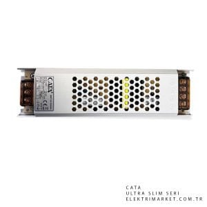 Cata 17 Amper 12V Şerit Led Trafosu (200W) (SÜPER SLİM FANSIZ) CT-2676