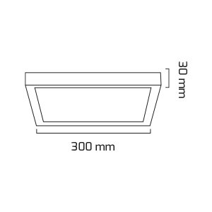 Goya 24W 6500K Beyaz Işık Üstü Led Panel Armatür  GY 1884-24