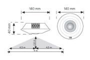360 Tavan Tipi Hareket Sensörü - Sıva Altı Nade 10359