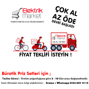 Kule Tipi Bürotik Blok Priz Sistemi 14 Modül Eloksal - 5100 14 01 ( Boş Kasa )