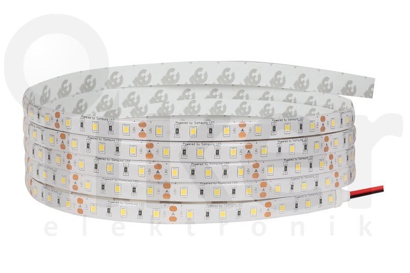 Samsung Led'li 2835 SMD Şerit Led 24 VDC Dış Mekan 5 Mt. Sıcak Beyaz Işık FSSG.1014.3062.6024