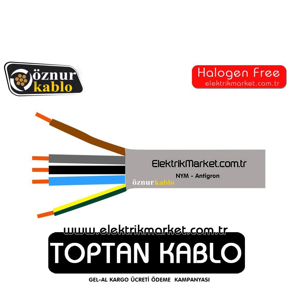 Öznur Kablo 5x6 NHXMH (Halogen Free)