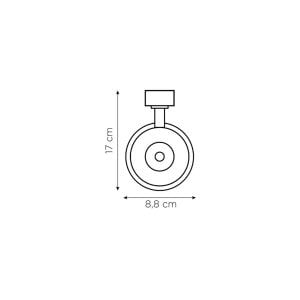 ZMR 30W Monofaze Soketli 3000K Ray Spot Armatür ZMR-209/B.30