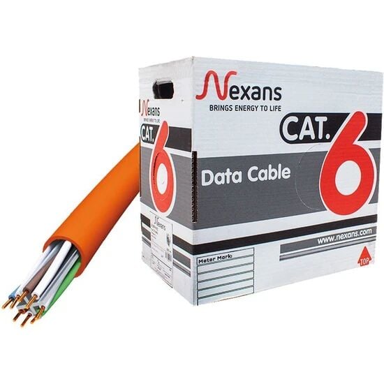 Nexans Cat6 Halogen Free LSZH  Data Kablosu 23 AWG %100 Bakır