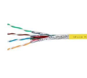 Oring 1Mt S/FTP CAT7 23AWG PIMF LSZH Network Kablosu 500mt Yellow RW-SS0701YEL