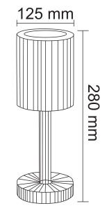 Forlife Karasu Şarjlı Led Masa Lambası FL-8075