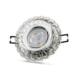 Noas Geras 3W 4000K Natural Beyaz  Led Çerçeveli Dekoratif Kristal Cam Boş Kasa YL65 1667