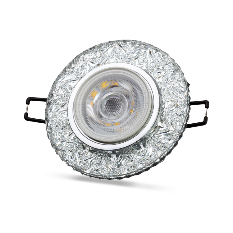 Noas Hektor 3W 4000K Natural Beyaz  Led Çerçeveli Dekoratif Kristal Cam Boş Kasa YL65 1677