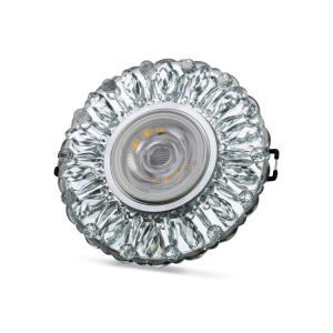 Noas Lodos 3W 4000K Natural Beyaz  Led Çerçeveli Dekoratif Kristal Cam Boş Kasa YL65 1717