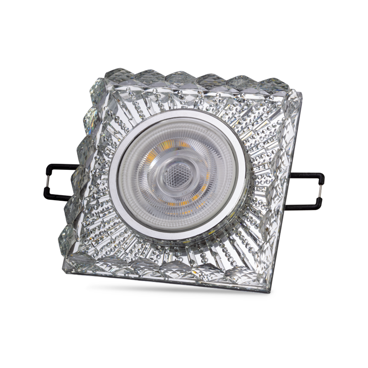 Noas Selen 3W 4000K Natural Beyaz Led Çerçeveli Dekoratif Kristal Cam Boş Kasa YL65 1737