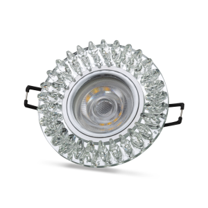 Noas Troya 3W 4000K Natural Beyaz  Led Çerçeveli Dekoratif Kristal Cam Boş Kasa YL65 1727