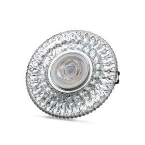 Noas Athena 3W 4000K Natural Beyaz Led Çerçeveli Dekoratif Kristal Cam Boş Kasa YL65 1777