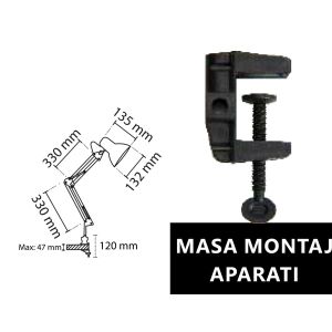 Noas Köln ( Mengeneli ) E27 Duy Beyaz Masa Lambası YL86 1310