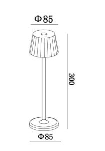 Jupiter 1,5W Taşınabilir Siyah Masa Lambası JT001 S