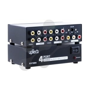 Audio Video Dağıtıcı - 4 Port (1x4 AV Splitter) (Ses ve Görüntü Dağıtıcı) AV1004