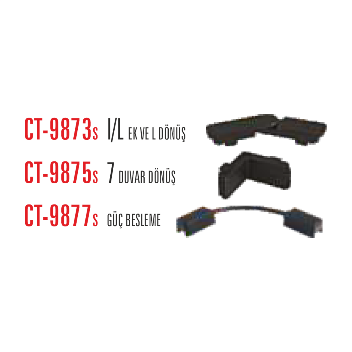 CATA Magnet Ray Ek Parçası (Siyah) CT-9875S