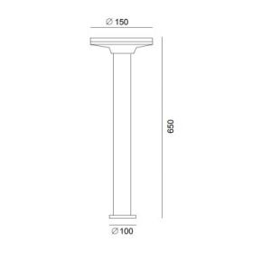 Jupiter 8w Led 3000K Gün Işığı Bahçe Direk LG951