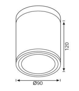 Jupiter Bahçe Tavan Armatürü JC063