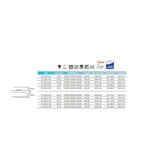 Goya 26w 92cm Sıva Altı Led Linear Armatür GY 8021-90