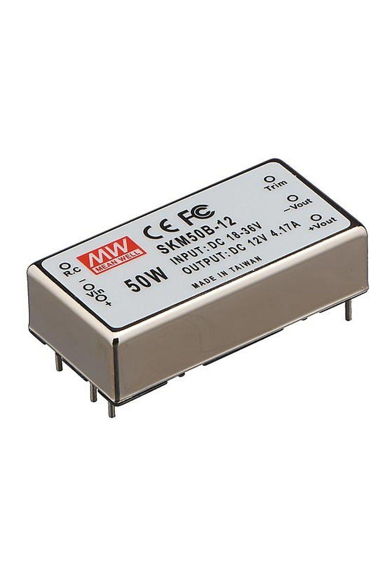MEANWELL- SKM50B-12 24Vdc-12Vdc 0,41~4,17Amp  Dönüştürücü