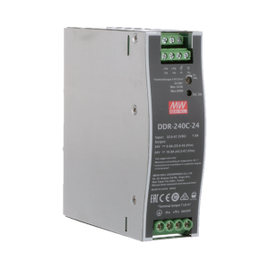 MEANWELL- DDR-240C-24  Din Rail - Ray Montajlı Güç Kaynağı