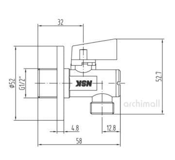 Nsk Armatür Filtreli Ara Musluk