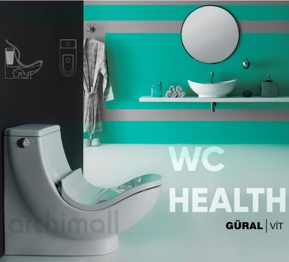 Güralvit Wc Health Alaturka Sağlık Klozeti 2.KALİTE