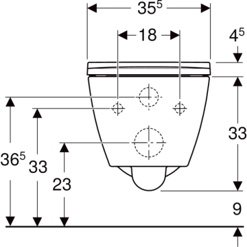 Geberit Smyle Square Rimfree Asma Klozet + Soft Klozet Kapak