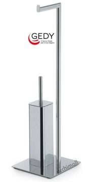 Gedy Felix Ayaklı Tuvalet Kağıtlık + Fırçalık