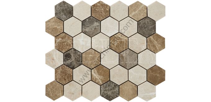 Delta Doğaltaş Liberya Mozaik 48 mm Bal Peteği DLT-3177