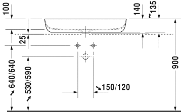 Duravit Luv Duraceram Çanak Lavabo 80 cm 037980