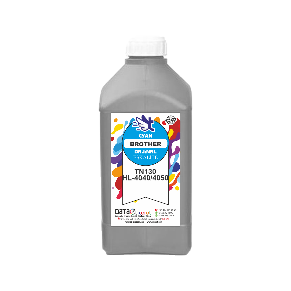 Brother TN130 DCP 9040/9045 HL4040/4050 MFC 9440/9840 Mavi Cyan Toner Kartuş Dolum