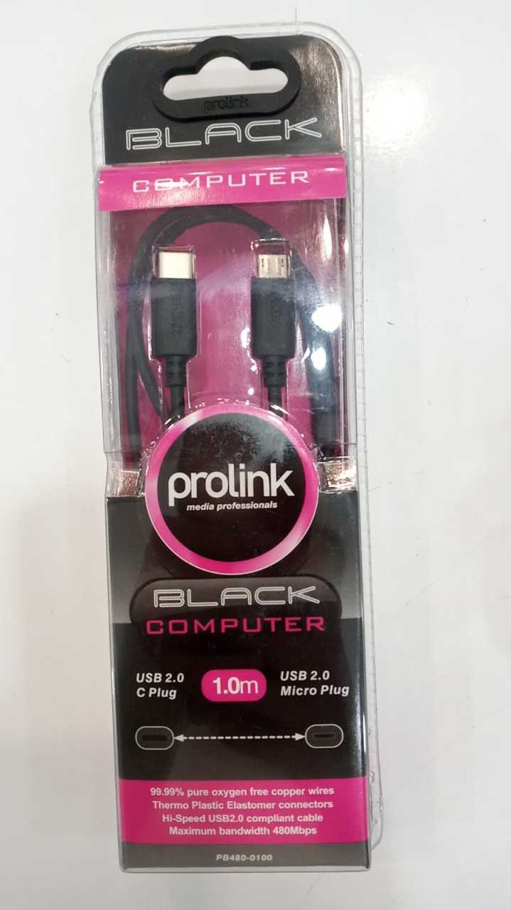 Prolink Pb481-0100 Usb 2.0 C Plug-Usb 2.0 Mini Plug