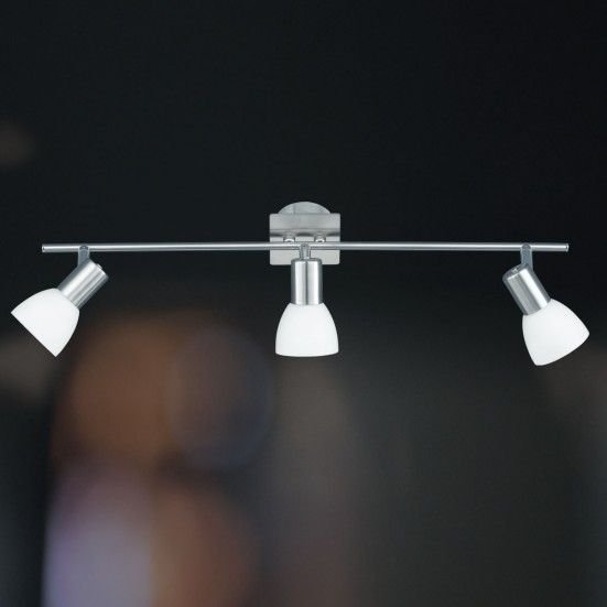 ANGOLA 3'lü Mat Nikel LED Tavan Pilafonyer