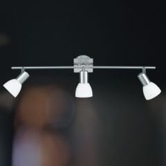 ANGOLA 3'lü Mat Nikel LED Tavan Pilafonyer