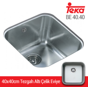 Teka BE 40.40 Paslanmaz Çelik INOX Tezgah Altı Eviye