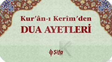 Kuran-ı Kerim'den Dua Ayetleri (Kartela), Şifa Yayınevi