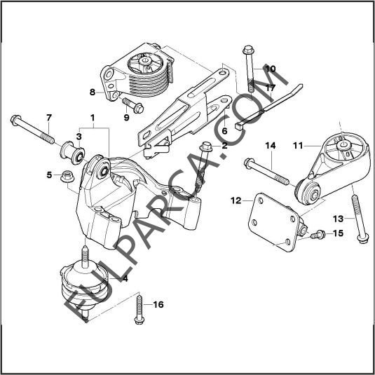 Mini Cooper S Motor kulağı Sağ